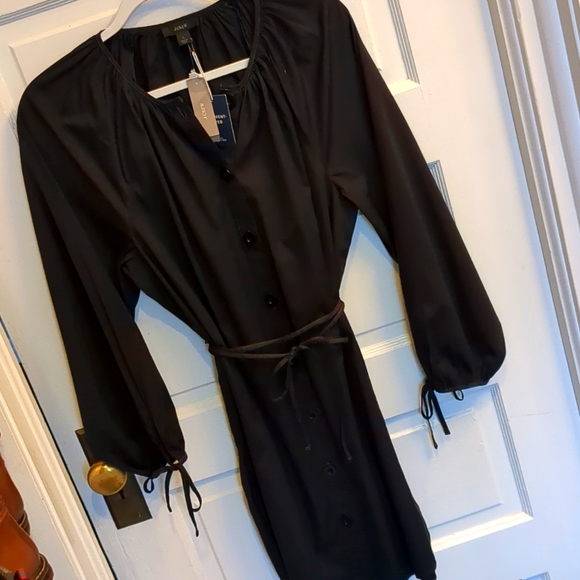 J. Crew Dresses & Skirts - J CREW BUTTON DOWN TIE SLEEVE COTTON MINI DRESS